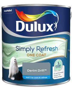 Dulux Simply Refresh One Coat Matt Emulsion Paint - Denim Drift - 2.5L