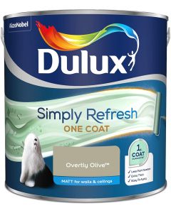 Dulux Simply Refresh One Coat Matt Emulsion Paint - Overtly Olive - 2.5L