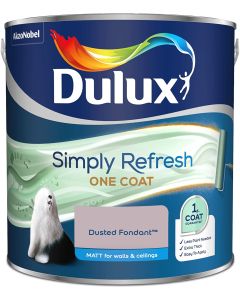 Dulux Simply Refresh One Coat Matt Emulsion Paint - Dusted Fondant - 2.5L