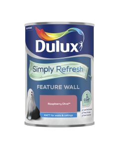 Dulux Simply Refresh Feature Wall Matt Paint - Raspberry Diva - 1.25L