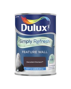 Dulux Simply Refresh Feature Wall Matt Paint - Decadent Damson - 1.25L