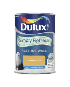 Dulux Simply Refresh Feature Wall Matt Paint - Golden Sands - 1.25L