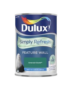 Dulux Simply Refresh Feature Wall Matt Paint - Emerald Glade - 1.25L