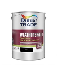 Dulux Trade Weathershield Smooth Masonry - Black - 5L