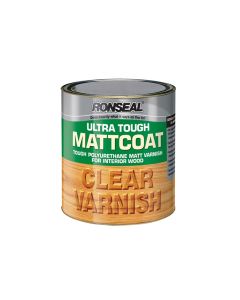 Ronseal Ultra Tough Mattcoat Varnish - Clear (Matt) 250ml