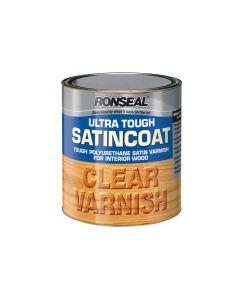 Ronseal Ultra Tough Satincoat Varnish - Clear (Satin) 250ml