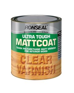 Ronseal Ultra Tough Mattcoat Varnish - Clear (Matt) 2.5L