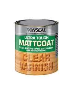 Ronseal Ultra Tough Mattcoat Varnish - Clear (Matt) 750ml