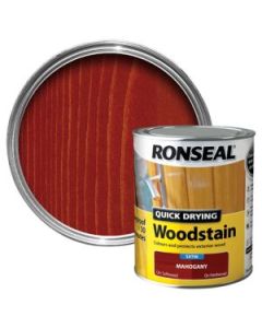 Ronseal Quick Drying Woodstain - Mahogany (Satin) 750ml