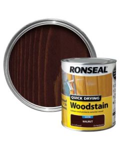 Ronseal Quick Drying Woodstain - Walnut (Satin) 750ml