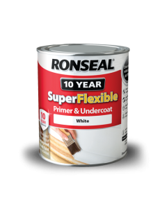 Ronseal SuperFlexible Wood Primer & Undercoat - White - 750ml