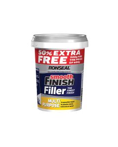 Ronseal Smooth Finish Multi Purpose Ready Mixed Wall Filler - 600g + 50% Free