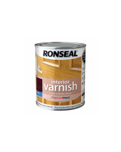 Ronseal Diamond Hard Interior Varnish - Deep Mahogany (Satin) 250ml