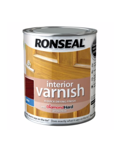 Ronseal Interior Diamond Hard Varnish - Teak (Satin) 750ml