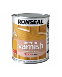 Ronseal Diamond Hard Interior Varnish - Medium Oak (Gloss) 750ml