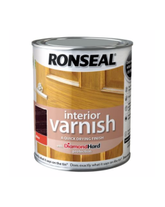 Ronseal Interior Diamond Hard Varnish - Walnut  (Gloss) 750ml