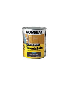 Ronseal Quick Drying Woodstain - Smoked Walnut (Satin) 250ml