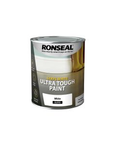 Ronseal Stays White Ultra Tough Paint - White (Gloss) 750ml