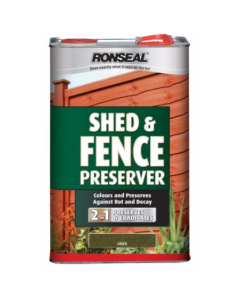 Ronseal Shed & Fence Preserver - Green - 5L