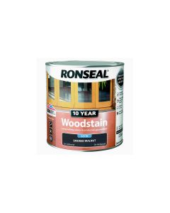 Ronseal 10 Year Woodstain - Smoked Walnut (Satin) 250ml