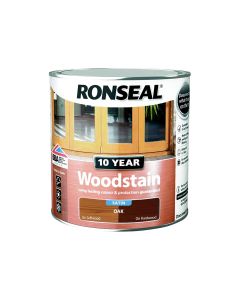 Ronseal 10 Year Woodstain - Oak (Satin) 750ml