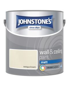 Johnstone's Wall & Ceiling Matt Paint - Antique Cream - 2.5L