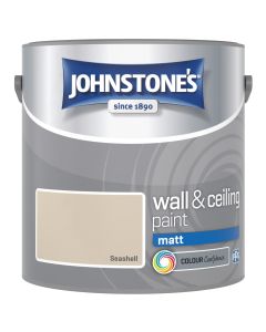 Johnstone's Wall & Ceiling Matt Paint - Seashell - 2.5L