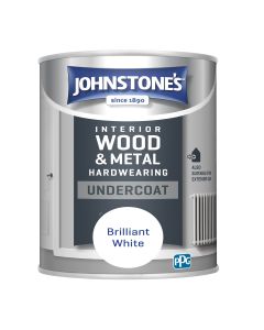 Johnstone's Hardwearing Undercoat - Brilliant White - 750ml