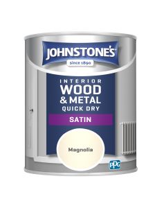 Johnstone's Quick Dry Satin - Magnolia - 750ml