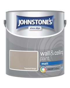 Johnstone's Wall & Ceiling Matt Paint - Toasted Beige - 2.5L