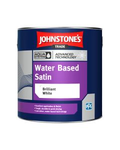 Johnstone's Trade Aqua Water Based Satin - Brilliant White - 1L