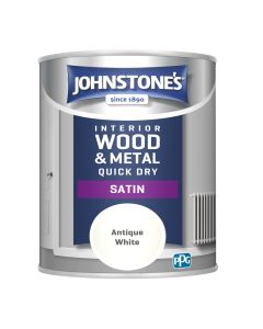 Johnstone's Quick Dry Satin - Antique White - 750ml