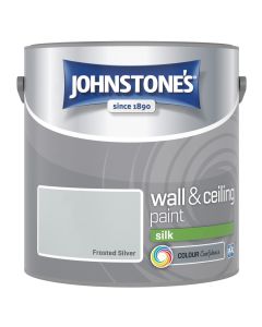 Johnstone's Wall & Ceiling Silk Paint - Frosted Silver - 2.5L