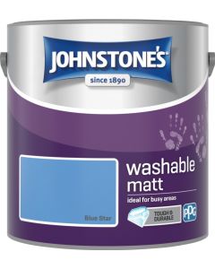 Johnstone's Washable Matt Paint - Blue Star - 2.5L