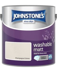 Johnstone's Washable Matt Paint - Champagne Creme - 2.5L