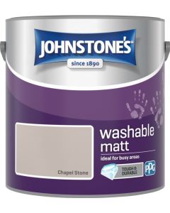 Johnstone's Washable Matt Paint - Chapel Stone - 2.5L