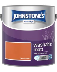 Johnstone's Washable Matt Paint - Fiery Sunset  - 2.5L