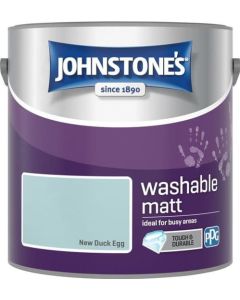 Johnstone's Washable Matt Paint - New Duck Egg - 2.5L