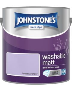 Johnstone's Washable Matt Paint - Sweet Lavender - 2.5L