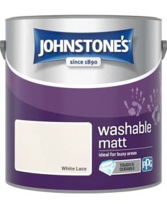 Johnstone's Washable Matt Paint - White Lace - 2.5L