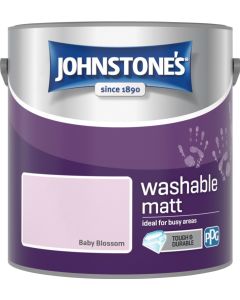 Johnstone's Washable Matt Paint - Baby Blossom - 2.5L