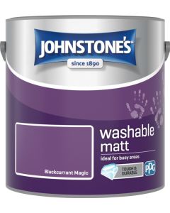 Johnstone's Washable Matt Paint - Blackcurrant Magic - 2.5L