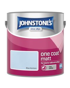 Johnstone's One Coat Matt Paint - Blue Horizon - 2.5L