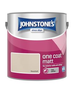 Johnstone's One Coat Matt Paint - Seashell - 2.5L