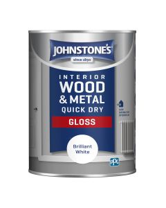 Johnstone's Quick Dry Gloss - Brilliant White - 1.25L