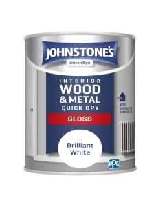 Johnstone's Quick Dry Gloss - Brilliant White - 750ml