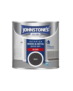 Johnstone's Quick Dry Gloss - Black - 250ml