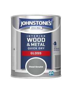 Johnstone's Quick Dry Gloss - Steel Smoke - 750ml