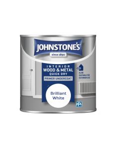 Johnstone's Quick Dry Primer Undercoat - Brilliant White - 250ml