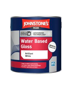 Johnstone's Trade Aqua Water Based Gloss - Brilliant White - 1L